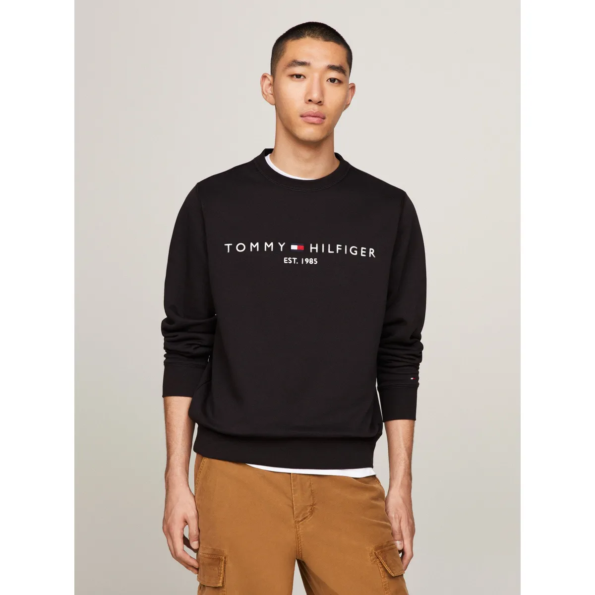 TOMMY HILFIGER - Polerón Established 1985 Negro Tommy Hilfiger