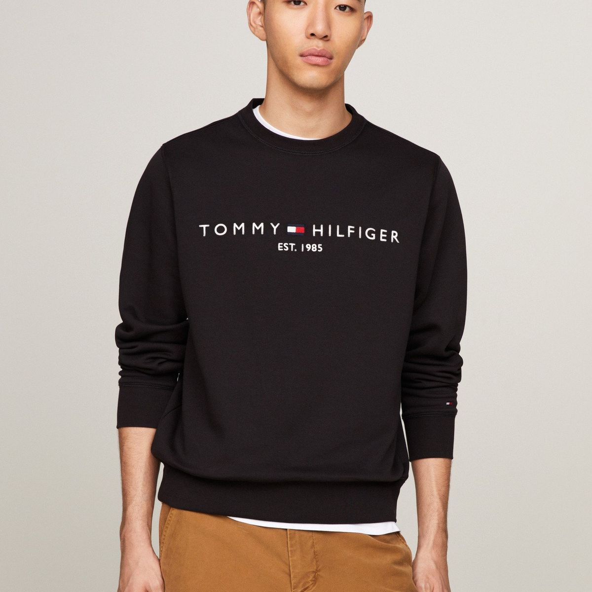 TOMMY HILFIGER - Polerón Established 1985 Negro Tommy Hilfiger