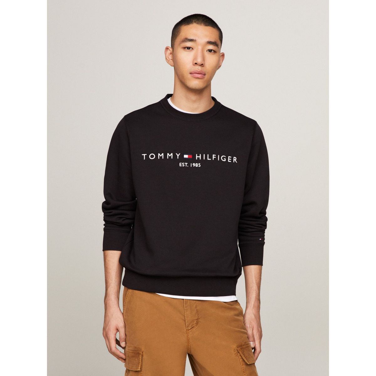 TOMMY HILFIGER - Polerón Established 1985 Negro Tommy Hilfiger