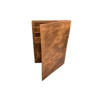 Porta pasaporte de cuero