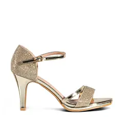 WEIDE - Sandalia Taco Dorado Fiesta QIU285