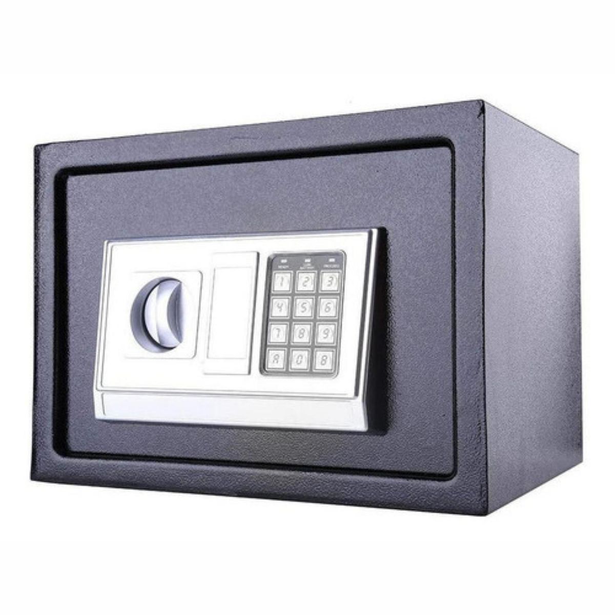 SOHOGAR - Caja fuerte de acero grande con teclado digital negra