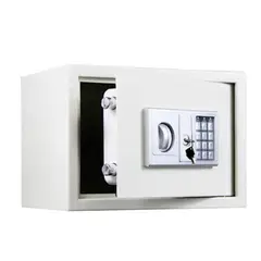 SOHOGAR - Caja fuerte de acero grande con teclado digital blanca