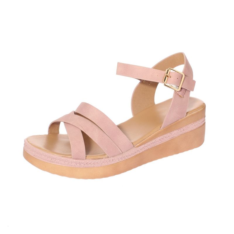 GENERICO - Sandalia Casual Para Mujer Color Rosa