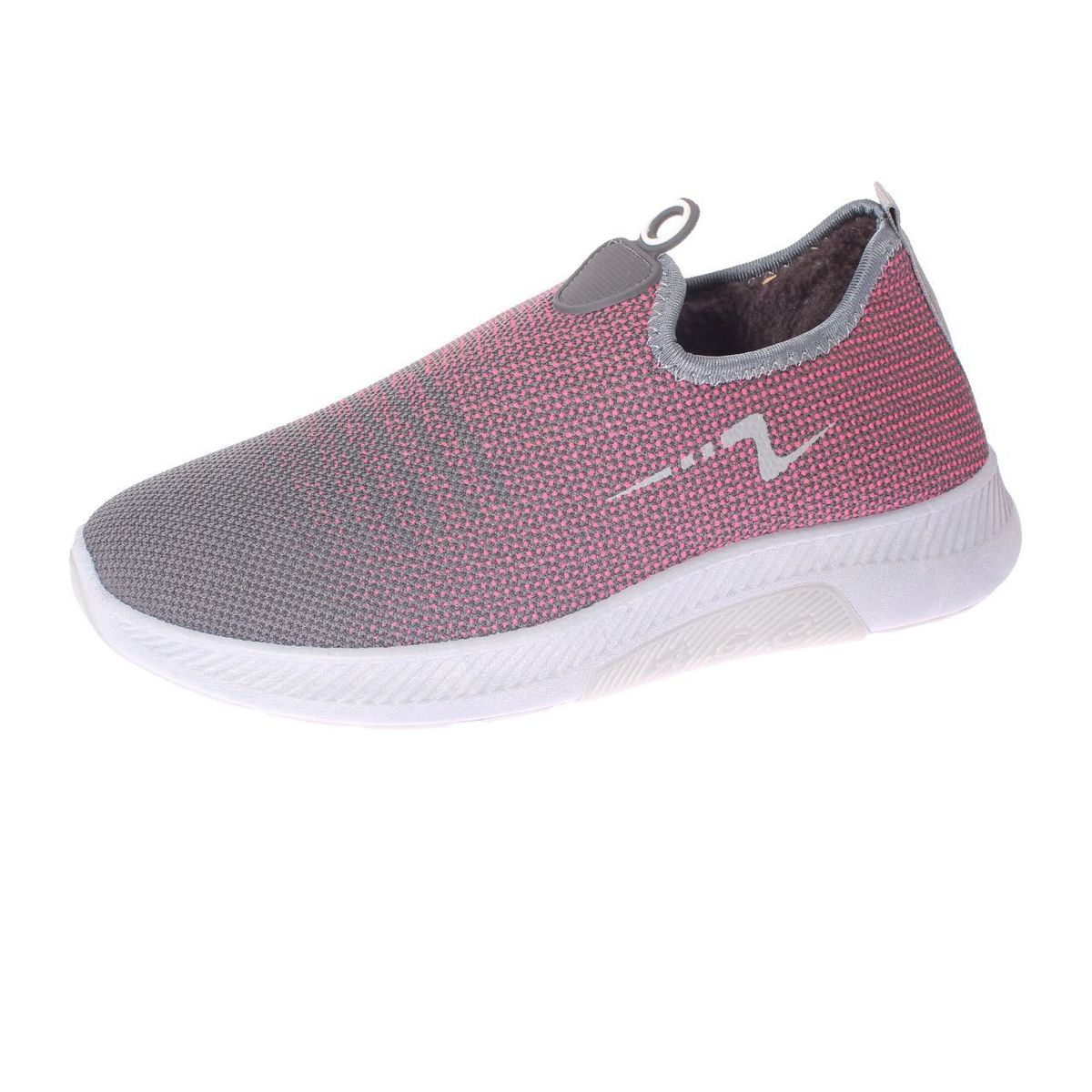 VIA FRANCA - Zapatilla piel invernal Para Mujer Color Rosado/gris