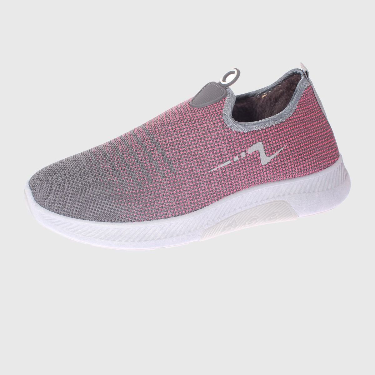 VIA FRANCA - Zapatilla piel invernal Para Mujer Color Rosado/gris