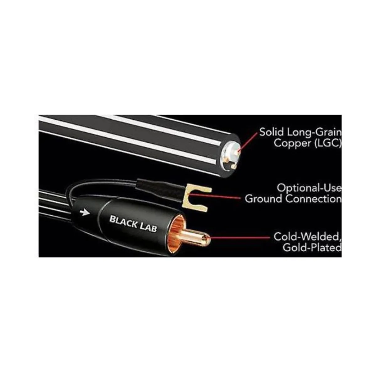 AUDIOQUEST - Cable Subwoofer Black Lab Audioquest 3m