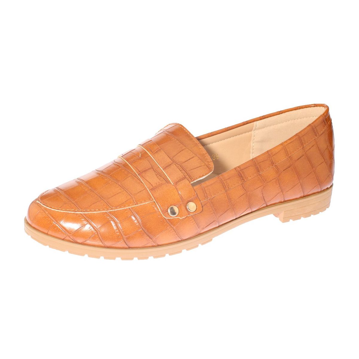 VIA FRANCA - Mocasín Para Mujer Color Camello