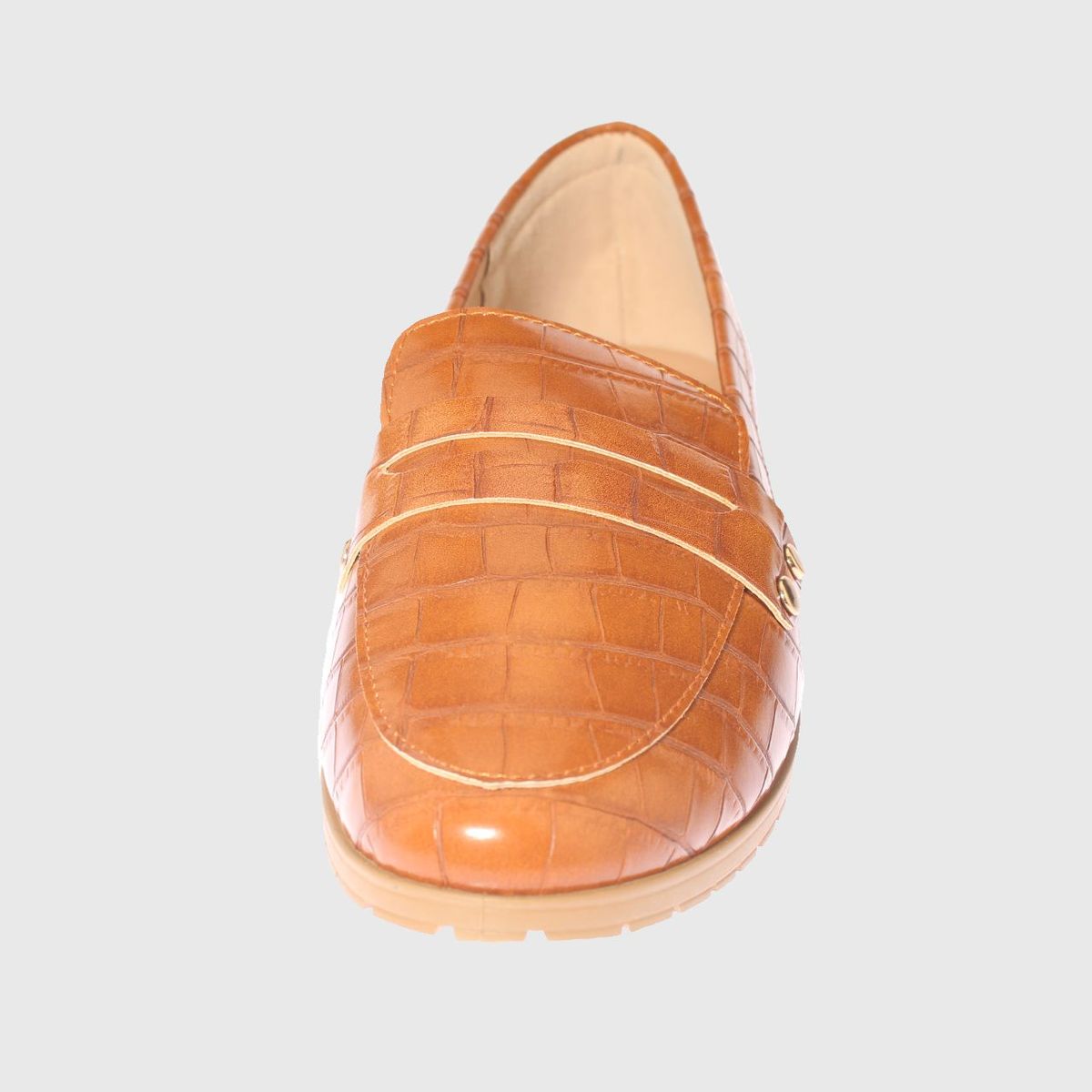 VIA FRANCA - Mocasín Para Mujer Color Camello
