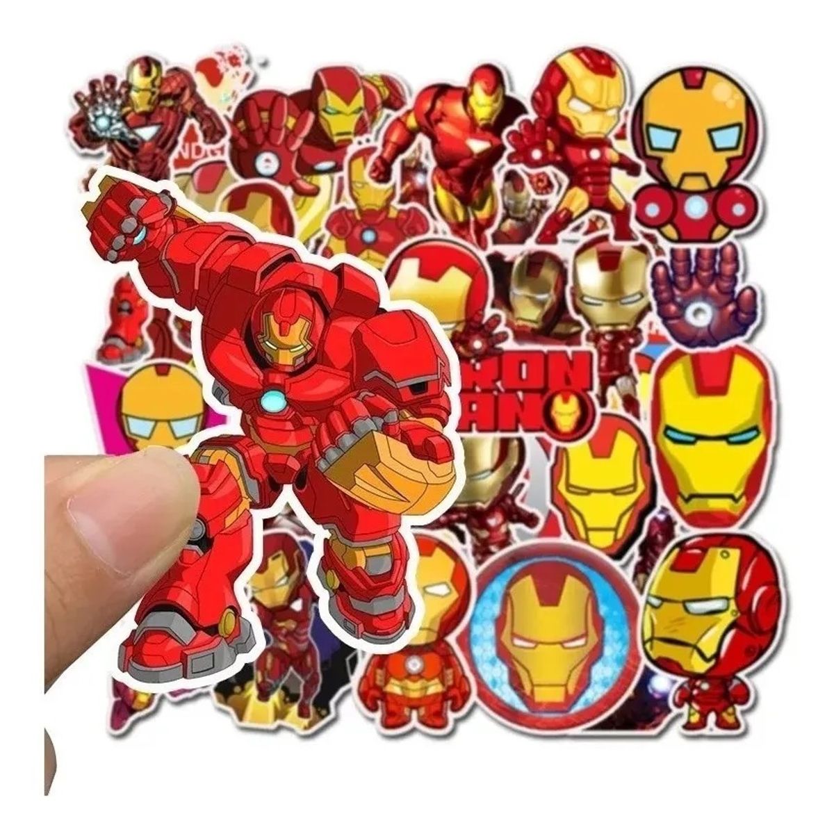 GARSIL - 35 Stickers Iron Man - Etiquetas Autoadhesivas