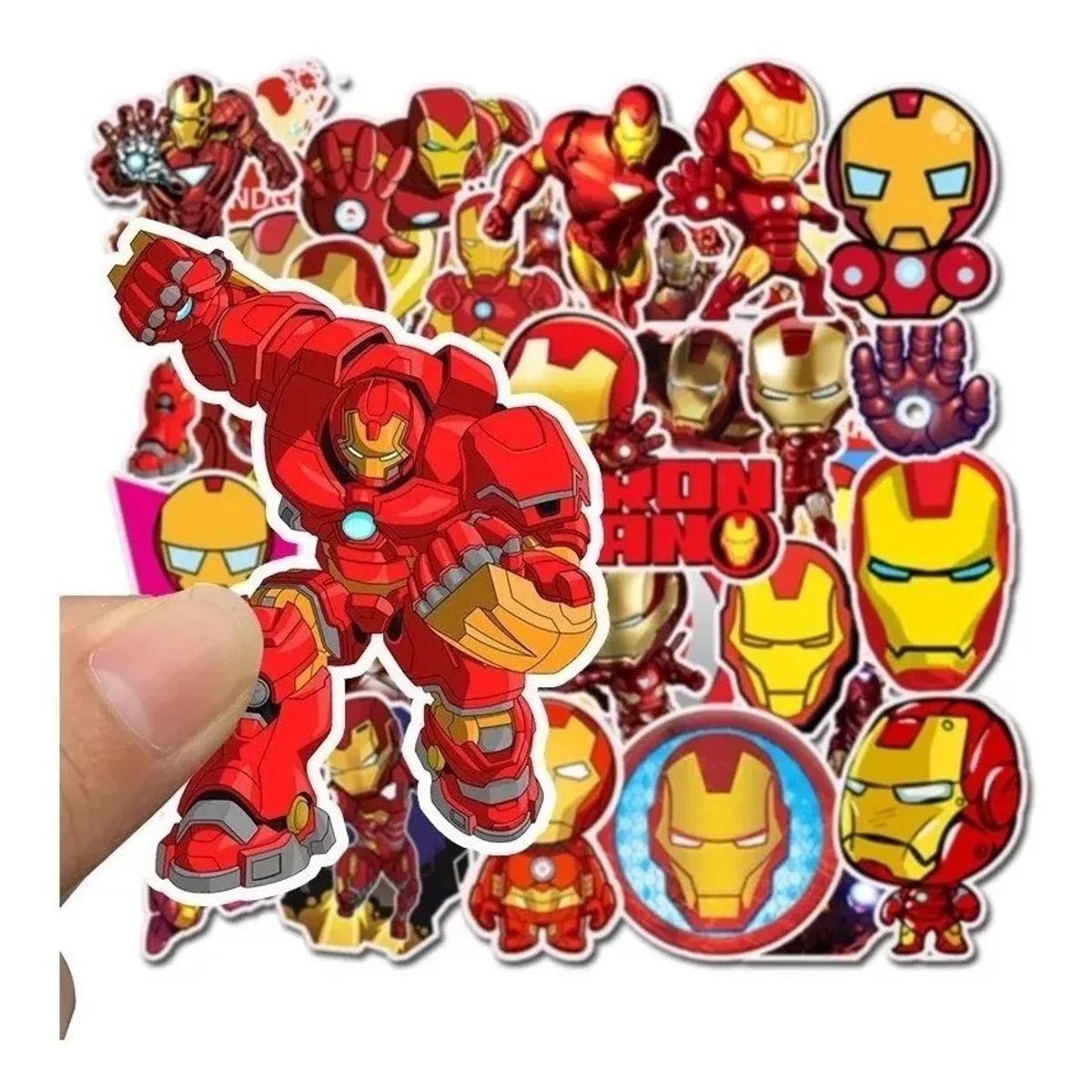 GARSIL - 35 Stickers Iron Man - Etiquetas Autoadhesivas