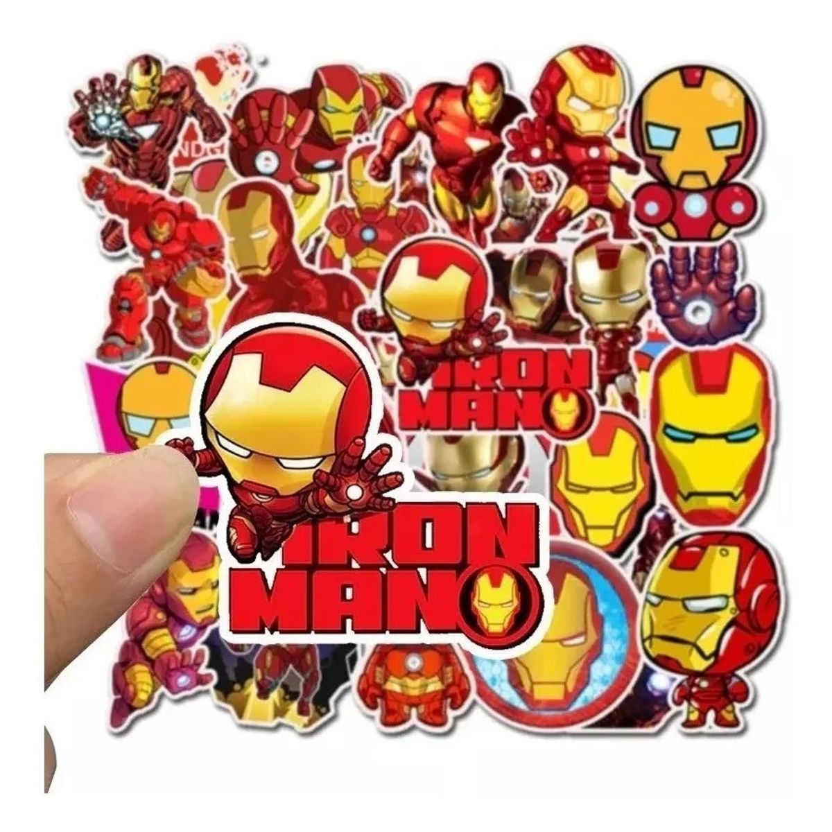 GARSIL - 35 Stickers Iron Man - Etiquetas Autoadhesivas