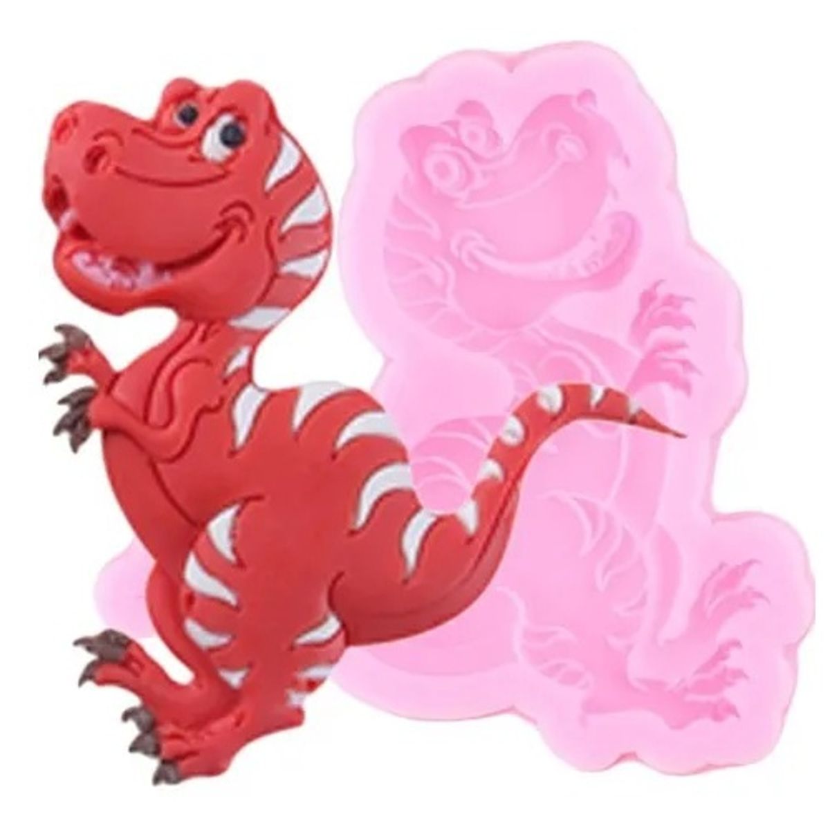 GENERICO - Molde Silicona Molde De Dinosaurio Molde Fondant Dino Red