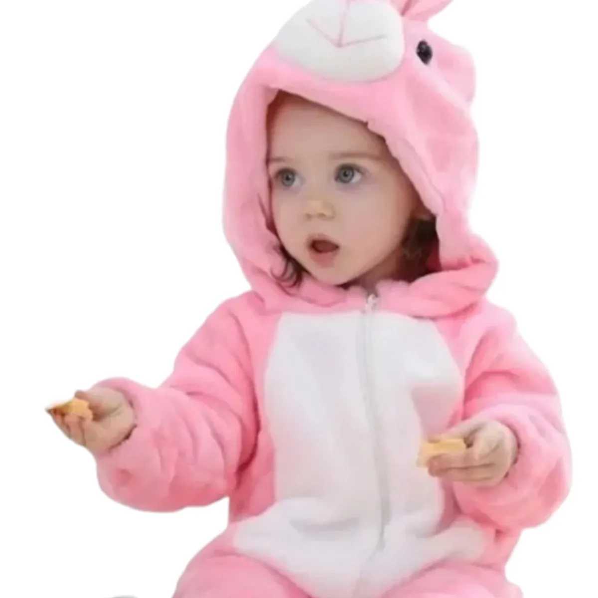 GENERICO - Pijama Enterito Polar Bebés Conejita Rosada
