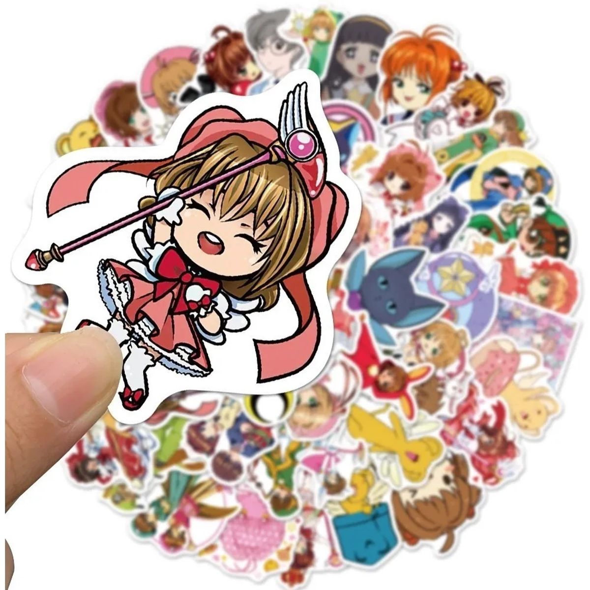 GARSIL - 50 Stickers Sakura Card Captor - Etiquetas Autoadhesivas