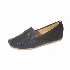 VIA FRANCA - Mocasin Casual Para Mujer Color Negro