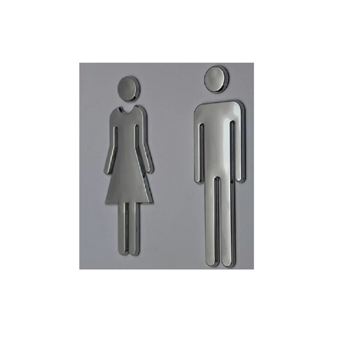 GENERICO - Letrero Baño Hombremujer Adhesivo Señalética Baños