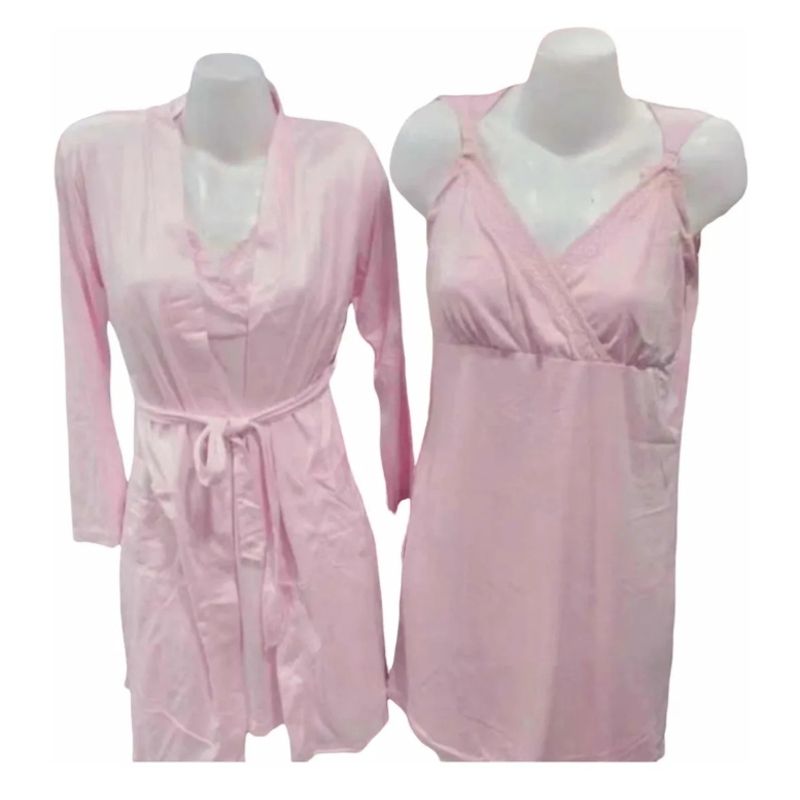 ALUNA - Bata Y Camisa Maternal Lactancia Pack Clinica