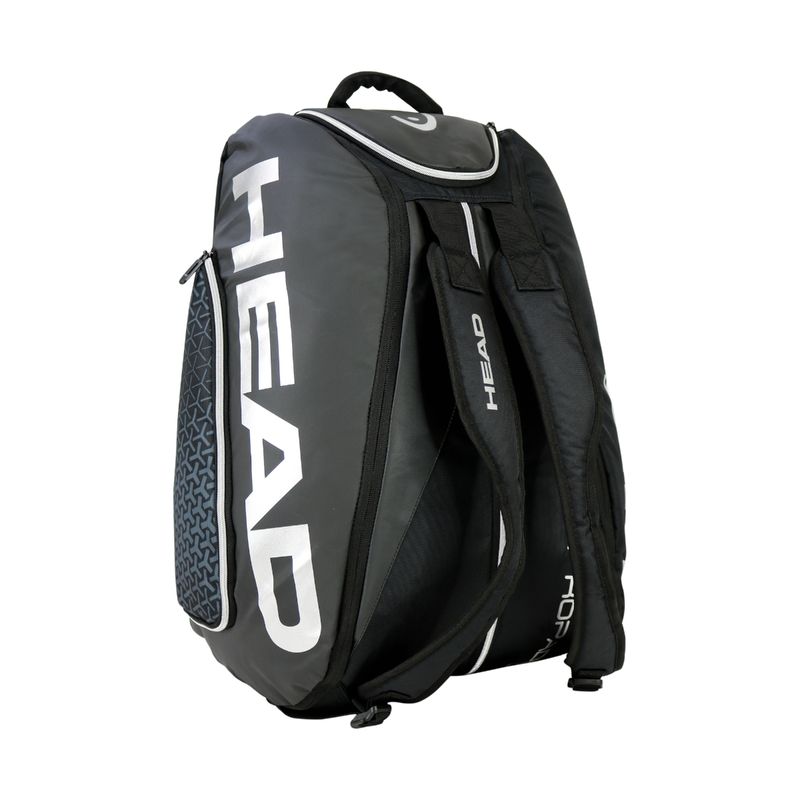 HEAD - Bolso Paletero Pro Padel 50 Negro Plata Head