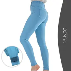MUNDO INSUMO - Pantalón Leggins Tipo Jeans Elástico De Mujer colores
