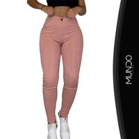 Pantalón Leggins Tipo Jeans Elástico De Mujer colores