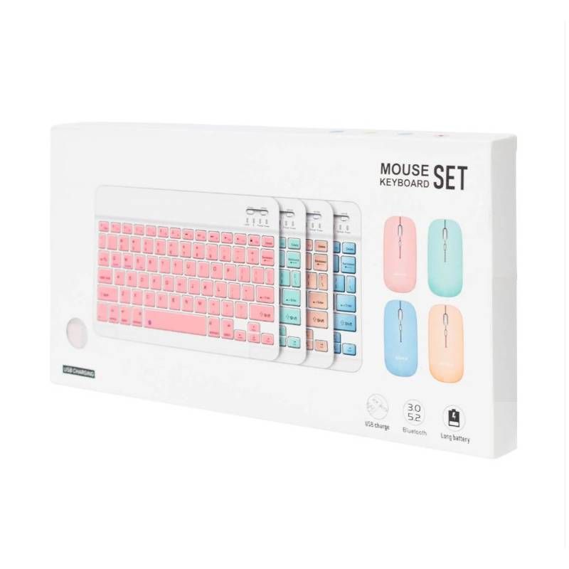 GENERICO - Kit de teclado mouse para iPad o Tablet Android Slim Verde