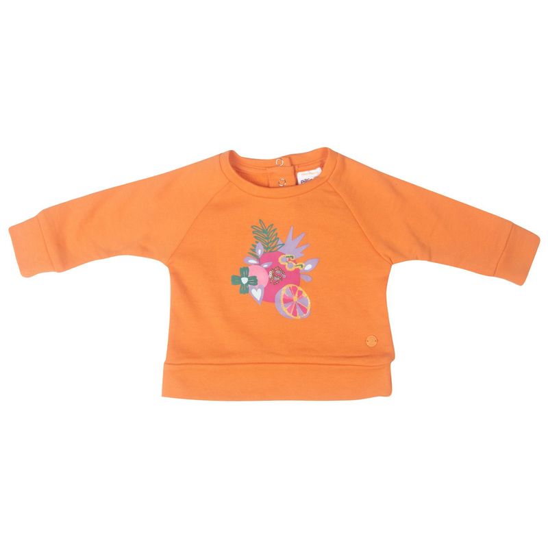 PILLIN - Polerón Bebe Niña Naranja Pillin PILLIN