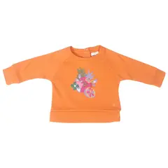 PILLIN - Polerón Bebe Niña Naranja