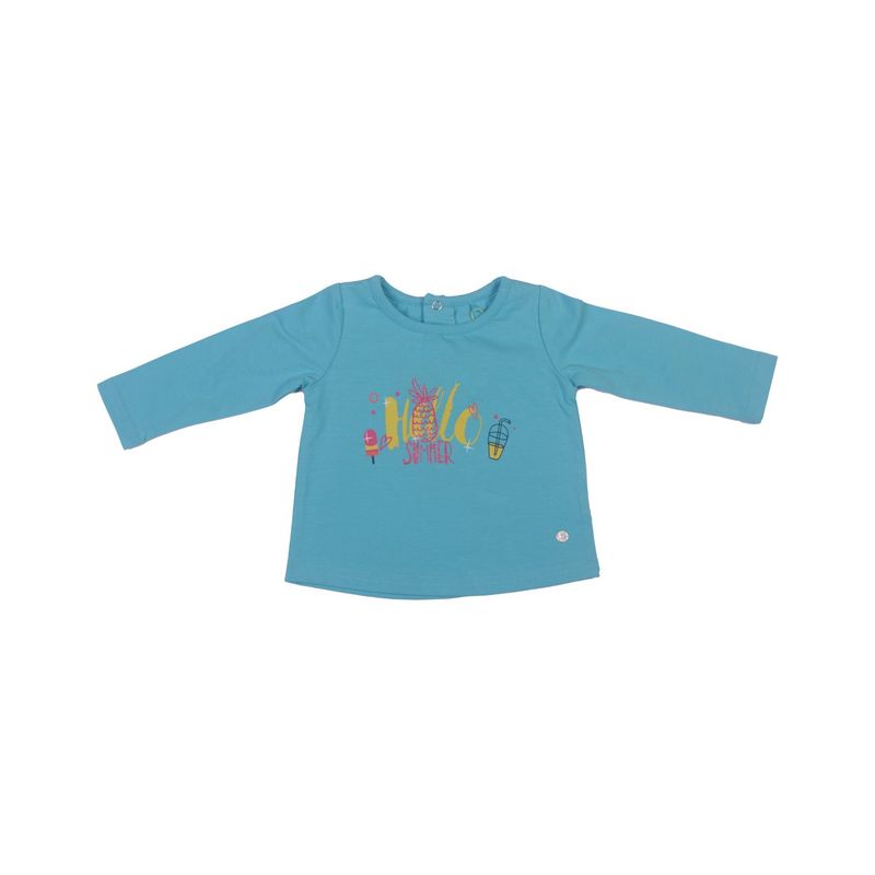 PILLIN - Polera Bebe Niña Turquesa Pillin PILLIN