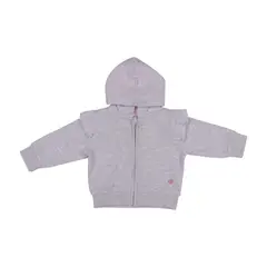 PILLIN - Polerón Bebe Niña Gris claro