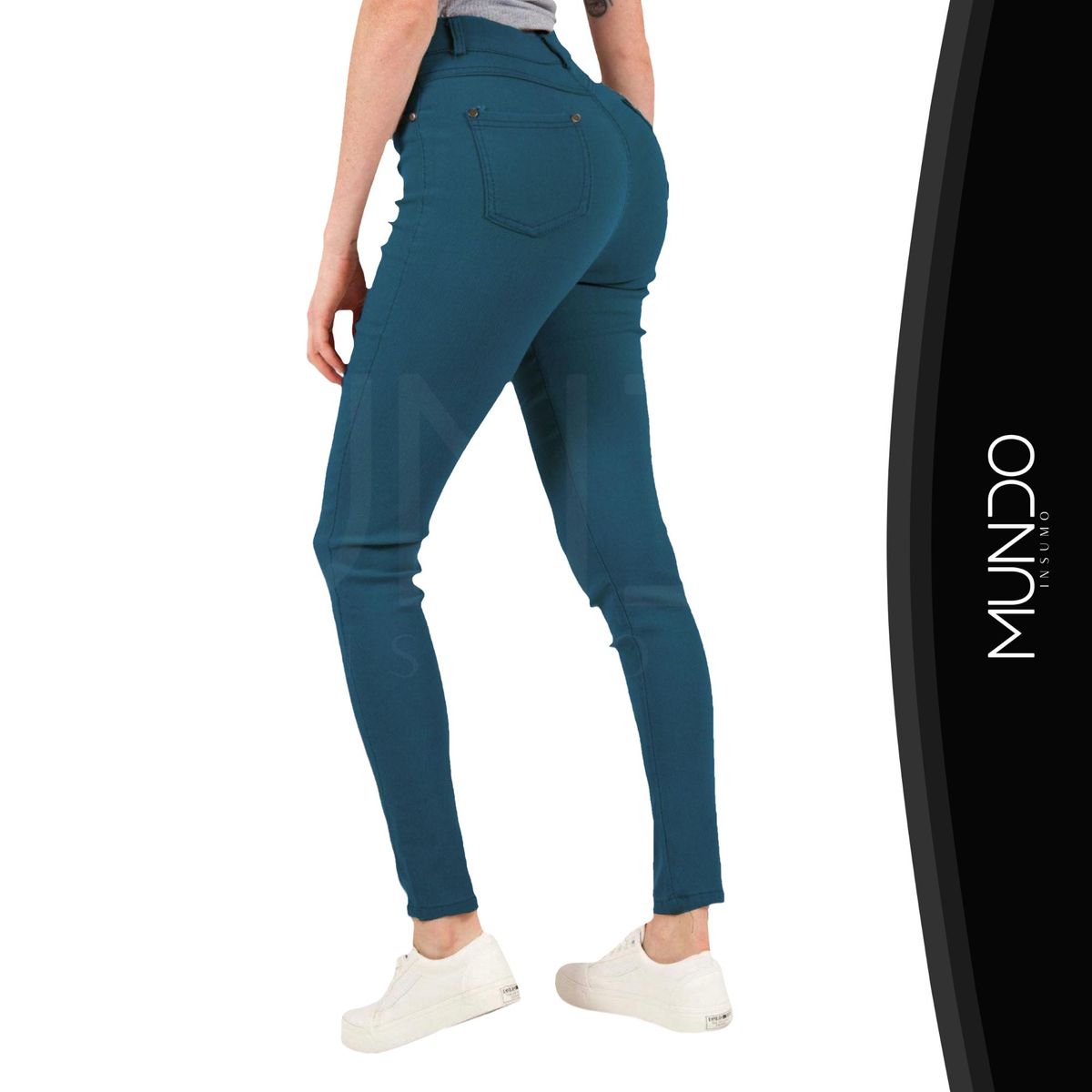 MUNDO INSUMO - Pantalón Leggins Tipo Jeans Elástico De Mujer colores