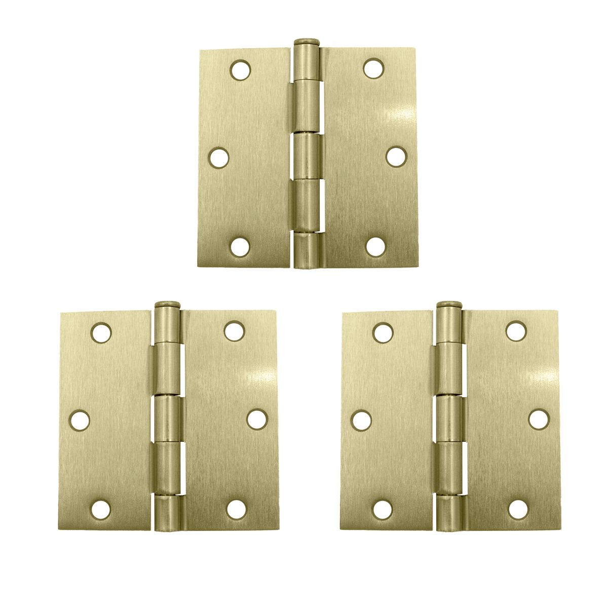 ODIS - Pack 3 Bisagras Fierro Odis Con Rodamiento 3,5”×3,5”×2,2mm - Bronce