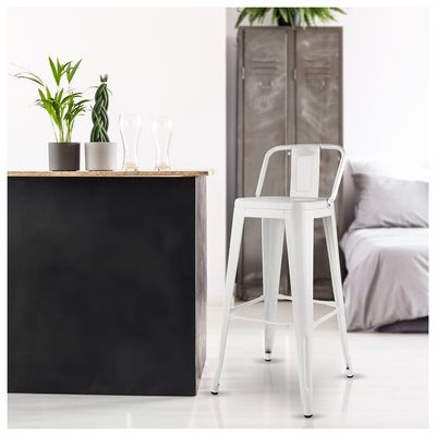 Imagen 2 del producto PACK DE 4 SILLA ALTA METAL BLANCO