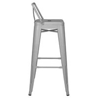 PACK DE 4 SILLA ALTA METAL GRIS