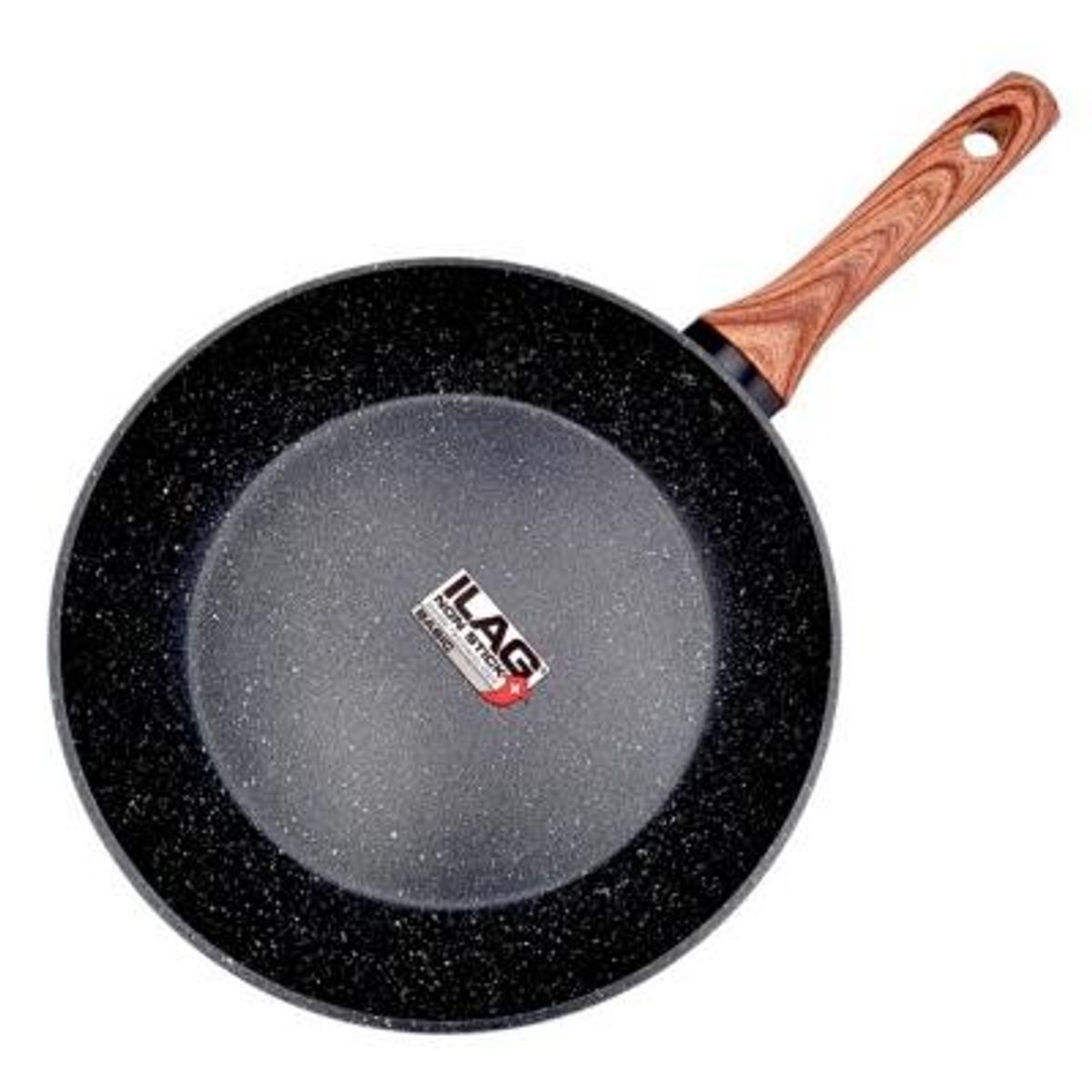 KEEP - Sartén Antiadherente Granito 28 cm Keep - Negro