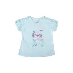 PILLIN - Polera Niña Agua - Verde Aguamarina