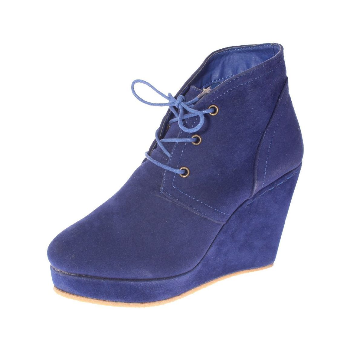 VIA FRANCA - Botín Terraplen Para Mujer Color Azul