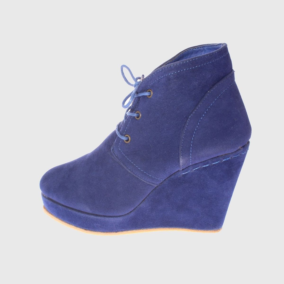 VIA FRANCA - Botín Terraplen Para Mujer Color Azul