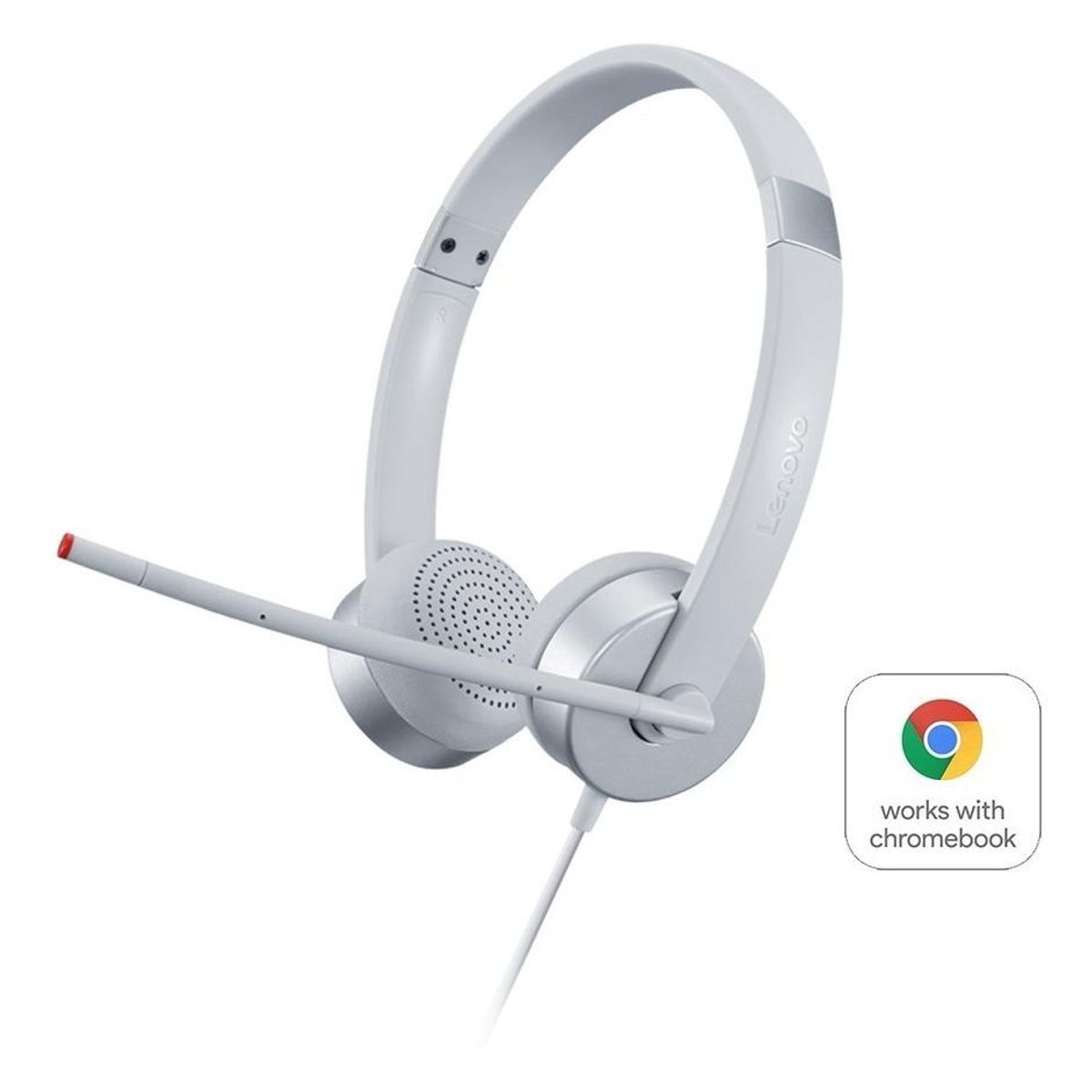 LENOVO - Audífonos Análogos Estéreo Lenovo 100 - Plateado - Gris