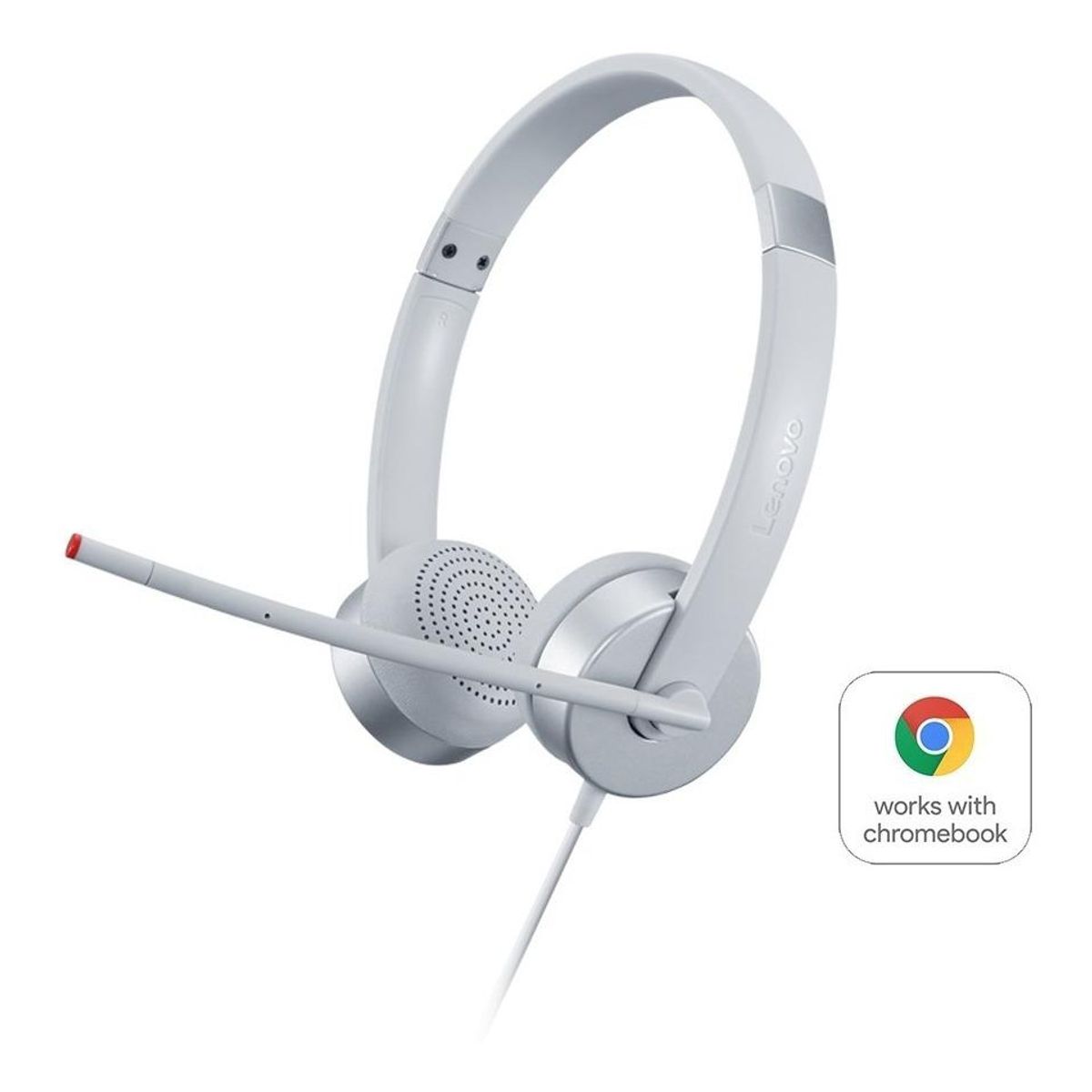 LENOVO - Audífonos Análogos Estéreo Lenovo 100 - Plateado - Gris