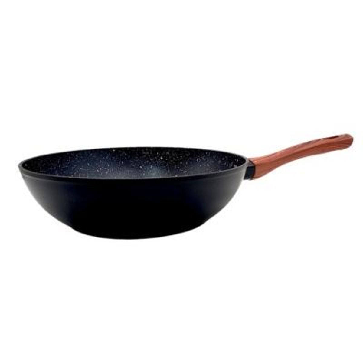KEEP - Wok Sartén Antiadherente Granito 28 cm Keep - Negro
