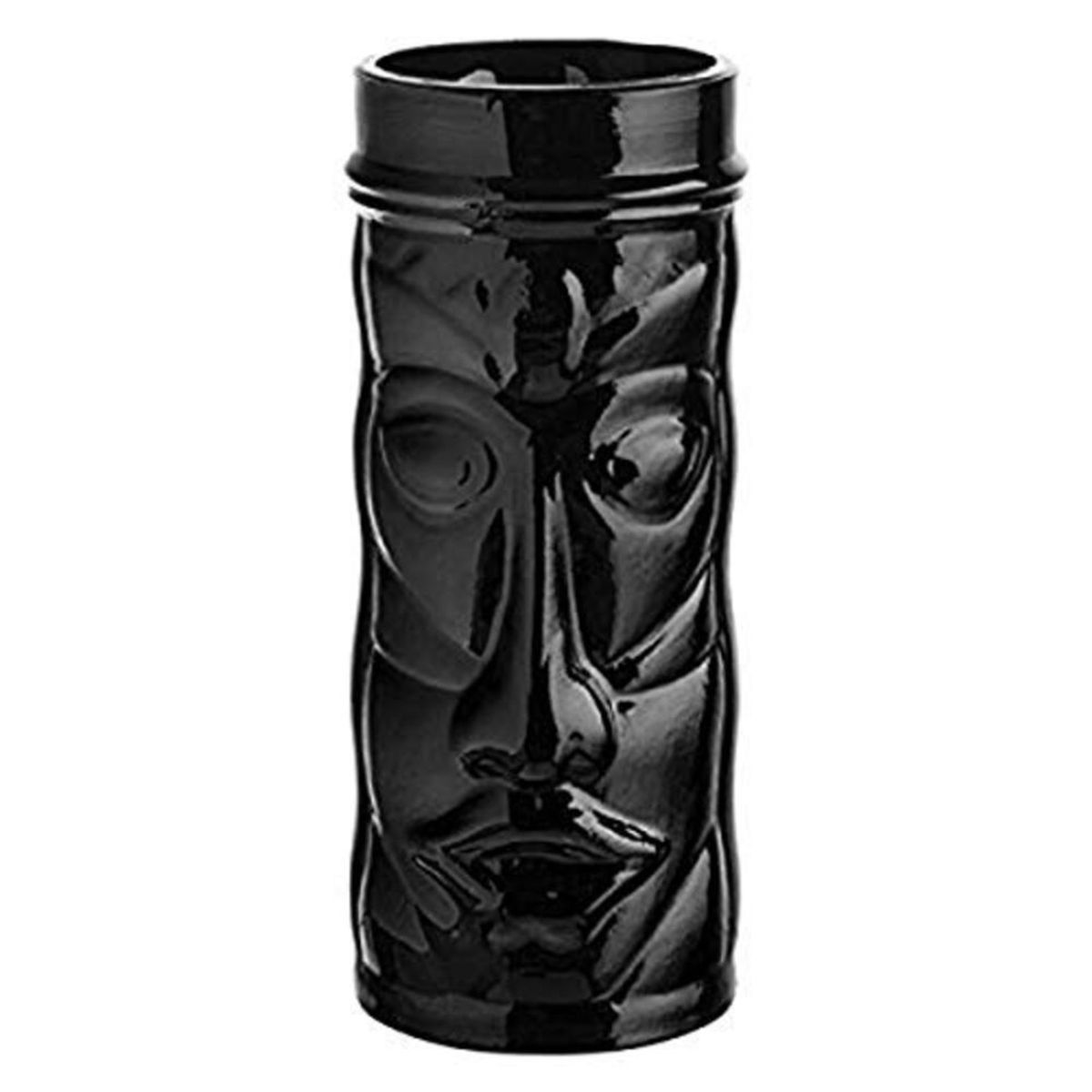 UTOPIA - SET DE 12 VASOS VIDRIO ALTO TAHITI NEGRO 450CC UTOPIA