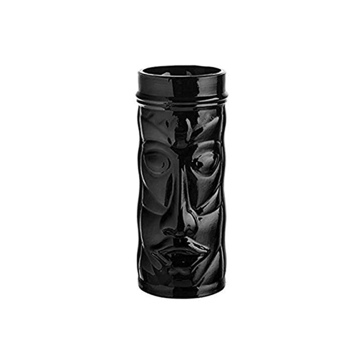 UTOPIA - SET DE 12 VASOS VIDRIO ALTO TAHITI NEGRO 450CC UTOPIA