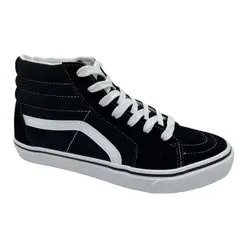 BOTELI - Zapatillas de lona negra con caña hombre