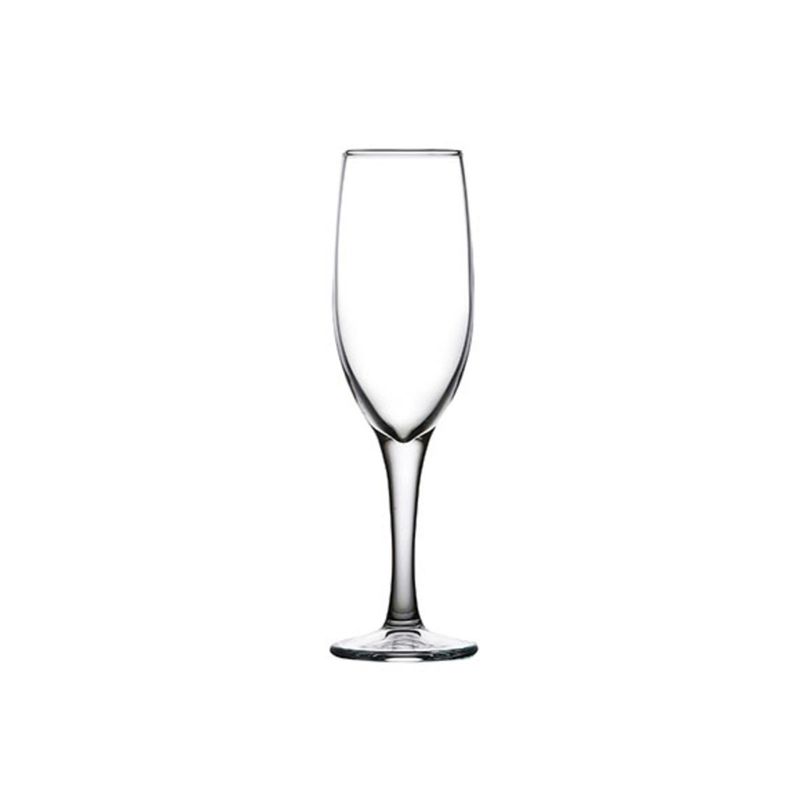 PASABAHCE - Set de 24 copas vidrio flauta templada moda 165cc PASABAHCE