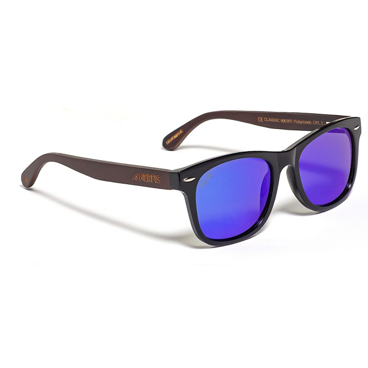 NERFIS - Anteojos de sol bambú Nerfis Classic Blue Polarizado