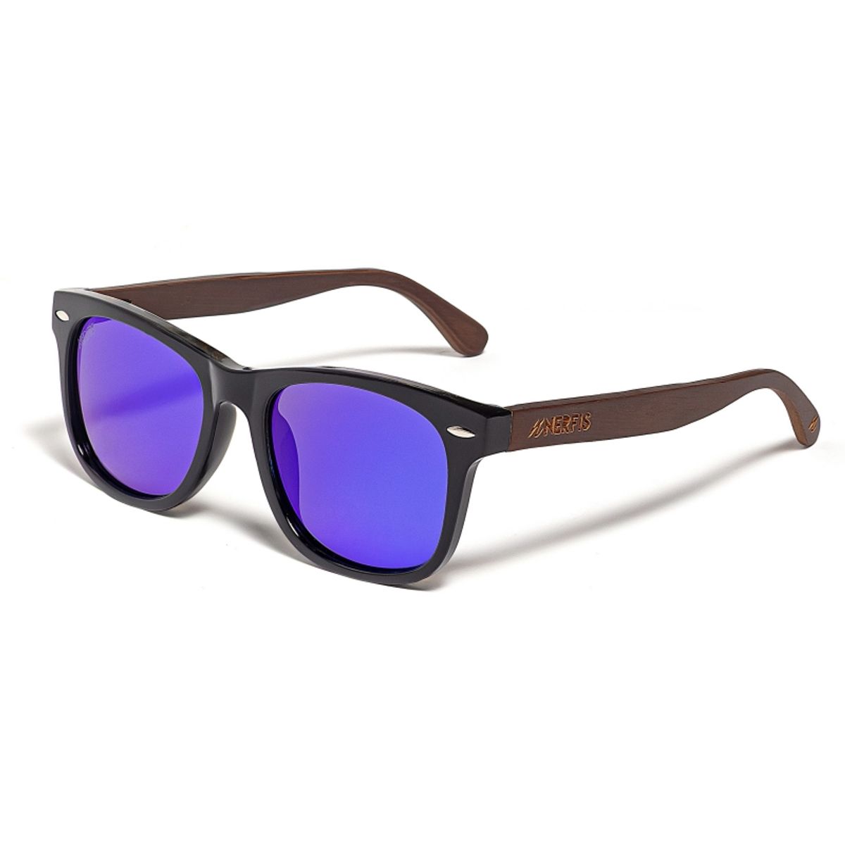 NERFIS - Anteojos de sol bambú Nerfis Classic Blue Polarizado