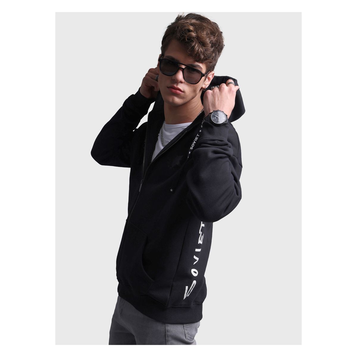 SOVIET - Poleron Full Zipper Hombre Soviet SOVIET