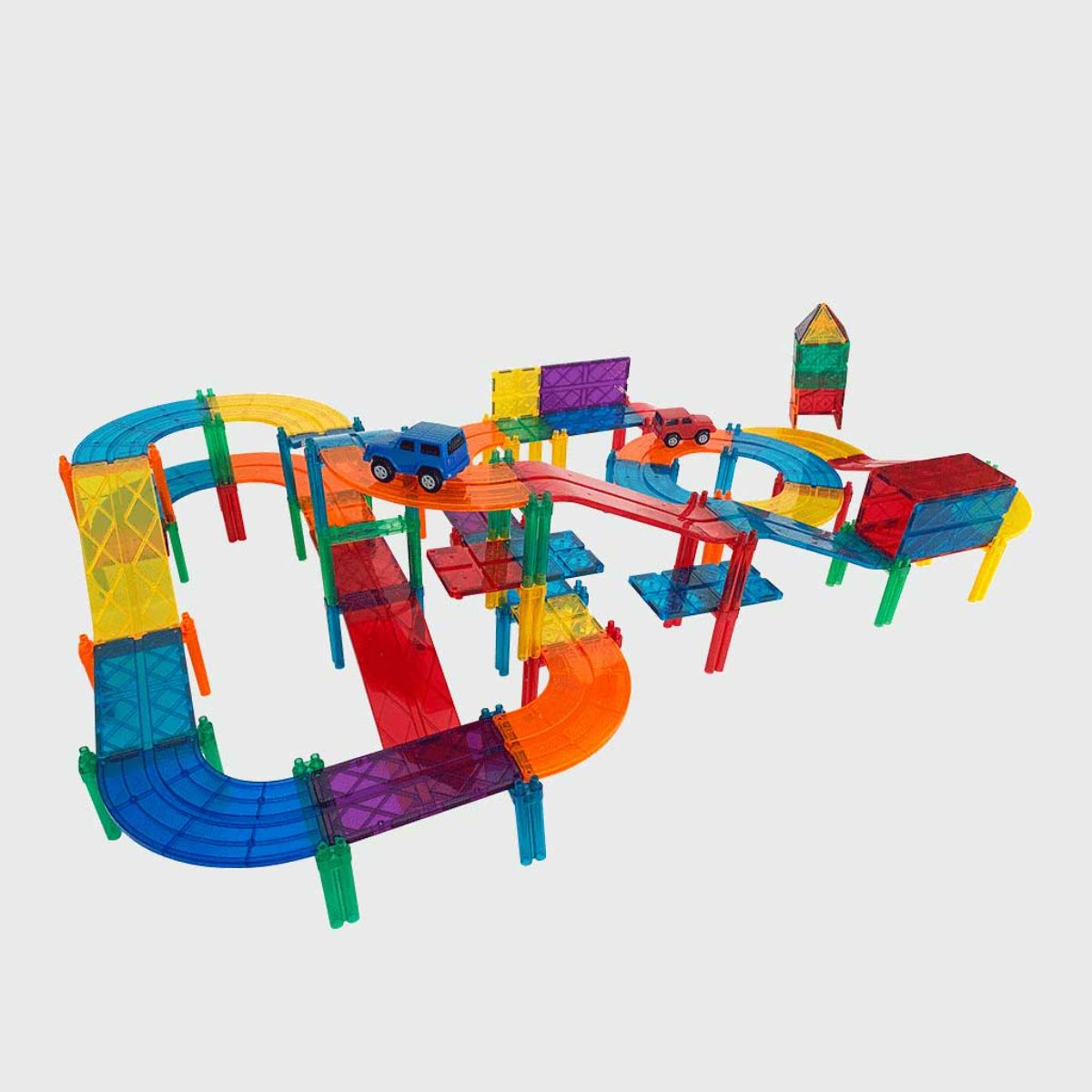 IMANIX - Imanix Pista de Carreras 105 Piezas Magnéticas