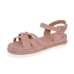 GENERICO - Sandalia Casual Para Mujer Color Rosado